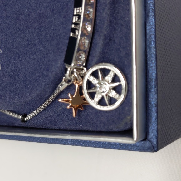 Brilliance Bracelet Swarovski Crystals Silver Plated Life is a Journey - Picture 5 of 12